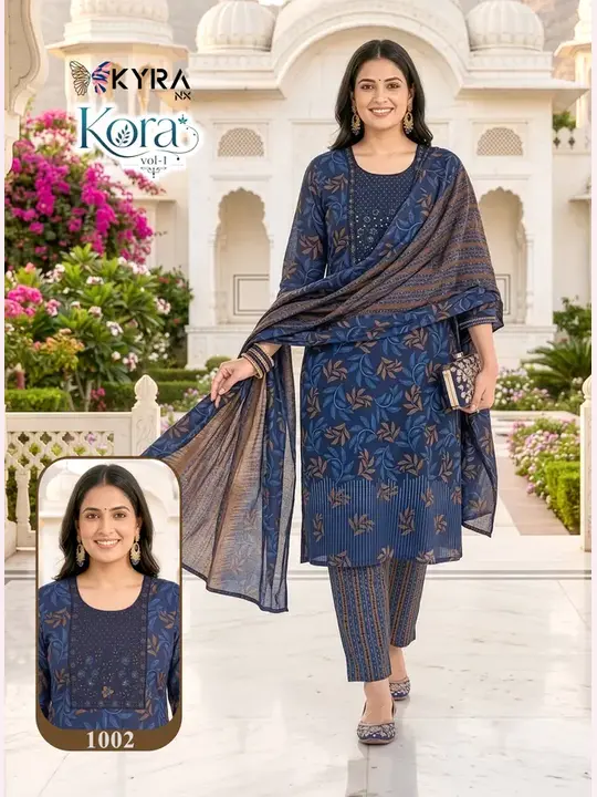 Kora 3-piece ethnic wear catalogue cover