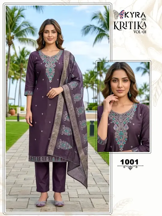 Kritika 3-piece ethnic wear catalogue cover